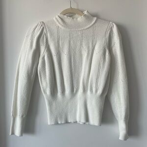 white elegant knitted shirt